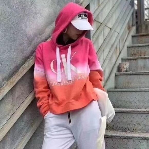 Calvin Klein Jeans Ladies' Dip Dye Hoodie Size S - Picture 3 of 15